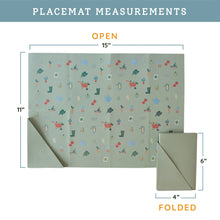 Load image into Gallery viewer, Veggie Garden Silicone Foldable Placemat