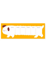 Load image into Gallery viewer, Dog Weekly Desk Planner