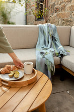 Load image into Gallery viewer, Recycled Wool Blanket, Blue Stripe