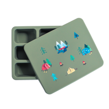 Load image into Gallery viewer, Silicone Bento Box in Sage Camper