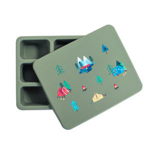 Silicone Bento Box in Sage Camper