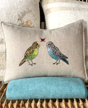 Load image into Gallery viewer, Parakeet Love Pillow