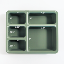 Load image into Gallery viewer, Silicone Bento Box in Sage Camper