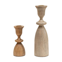 Load image into Gallery viewer, Wood Taper Candle Holder