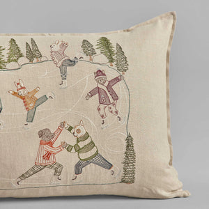 Ice Skaters Pillow