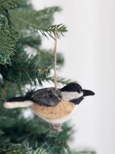 Felt Chickadee Ornament