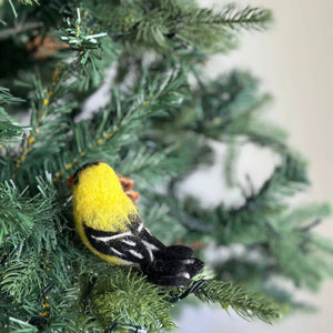 Felt Goldfinch Ornament