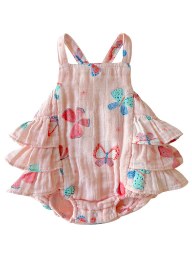 Butterflies Ruffle Sunsuit