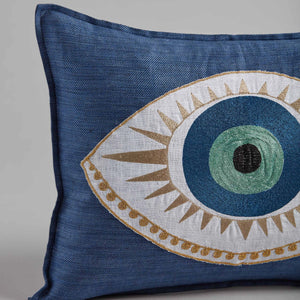 Evil Eye Applique Pillow