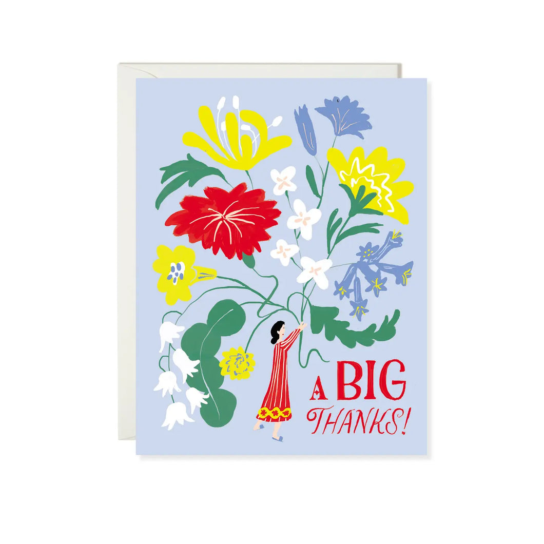 Big Bouquet Thanks Card