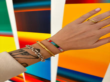 Load image into Gallery viewer, Color Block Hair Tie Bracelets