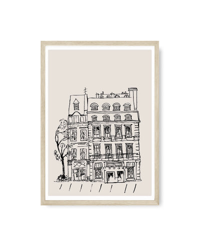 A Parisienne Building Print, 5x7
