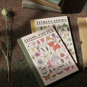Set of Two Notebooks, Fleurs et Feuilles