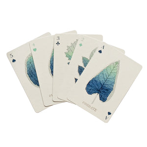 Set of Two Playing Cards, Leaves