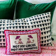 Load image into Gallery viewer, Not My Circus Needlepoint Pillow