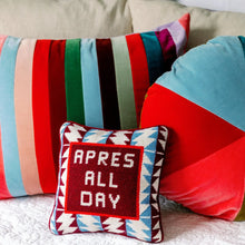 Load image into Gallery viewer, Apres Ski Needlepoint Pillow