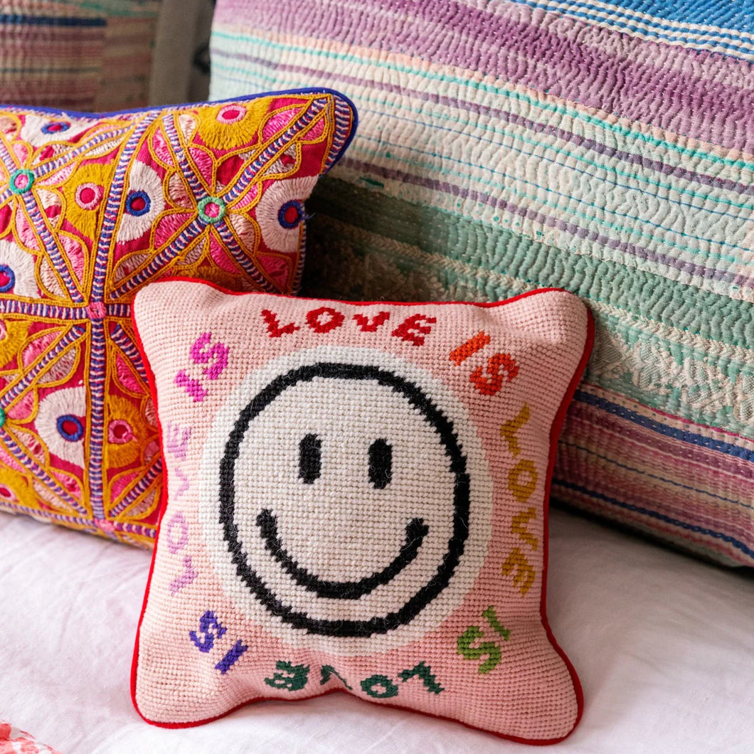 Love is Love Needlepoint Pillow