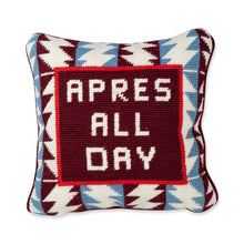 Load image into Gallery viewer, Apres Ski Needlepoint Pillow