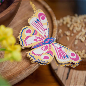 Butterflies Paper Ornaments, 4 pack