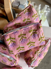 Load image into Gallery viewer, Peony Block Print Pouch