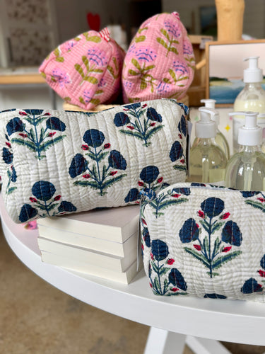 Marigold Block Print Pouch (2 Colors)