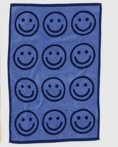 Happy Hand Towel, Blue