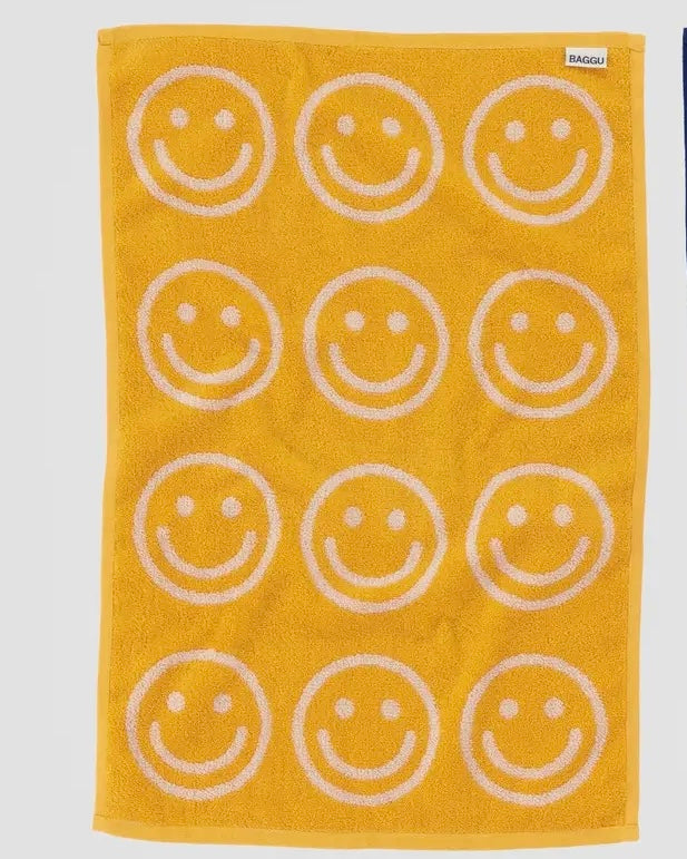 Happy Hand Towel, Marigold