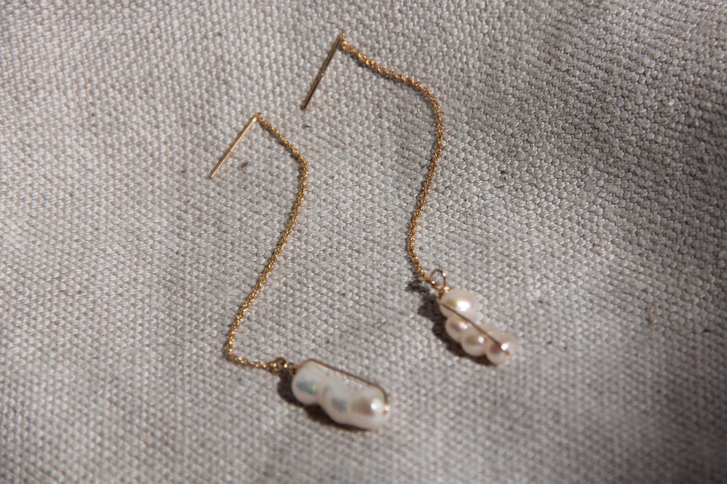 Pearl Threader Earrings