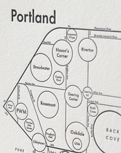 Load image into Gallery viewer, Portland Map Print