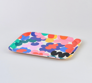 Floral Burst Rectangle Tray