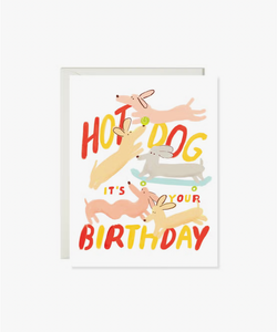 Hot Dog Birthday Card