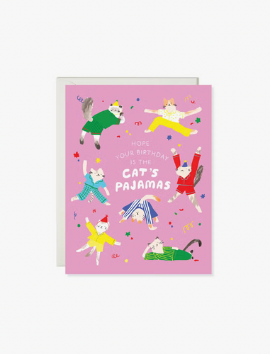 Cat's Pajamas Birthday Card