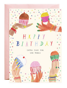 Extra Cake Birthday Card
