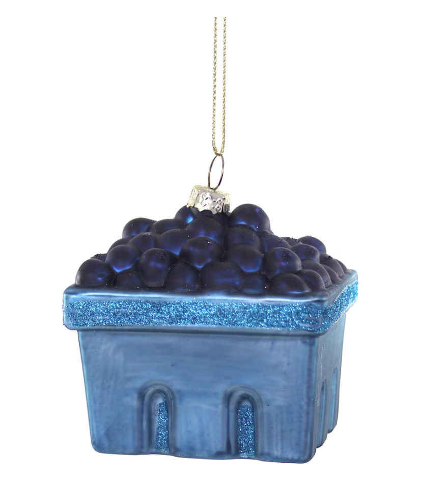 Farmstand Blueberries Ornament