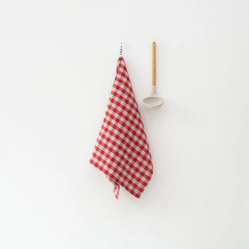 Red Gingham Tea Towel