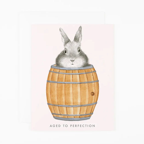 Aged to Perfection Bunny Card