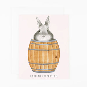 Aged to Perfection Bunny Card