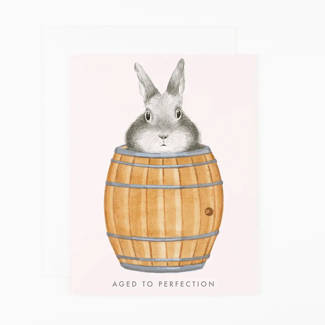 Aged to Perfection Bunny Card