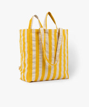 Load image into Gallery viewer, Yellow Striped Organic Cotton Tote