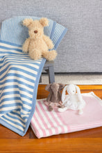 Load image into Gallery viewer, Sweet Pea Stripe Mini Blanket, Blush