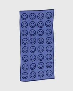 Happy Bath Towel, Blue