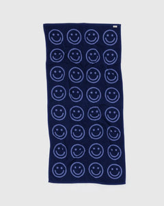 Happy Bath Towel, Blue
