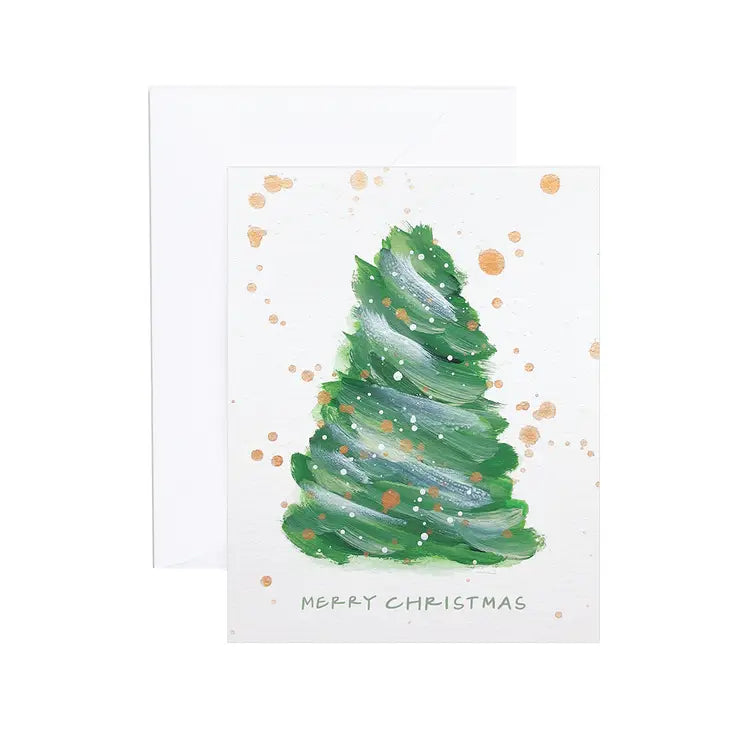 Brushstroke Tree Cards, Boxed Set of 8