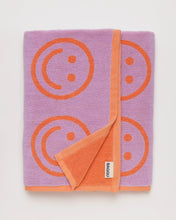 Load image into Gallery viewer, Happy Bath Towel, Lilac
