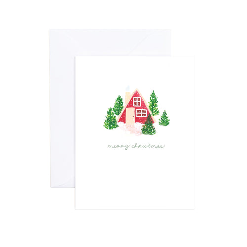 Merry Cozy Cabin Cards, Boxed Set of 8