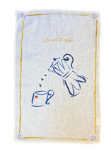 Load image into Gallery viewer, Un Petit Café Linen Tea Towel