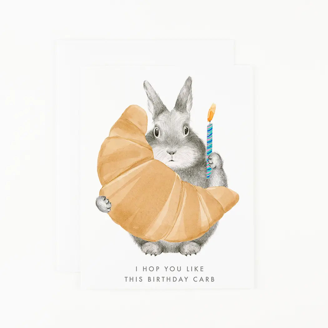 Birthday Carb Bunny Card