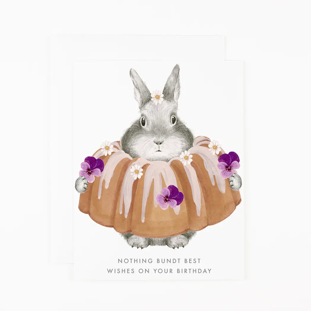 Bundt Cake Bunny Card