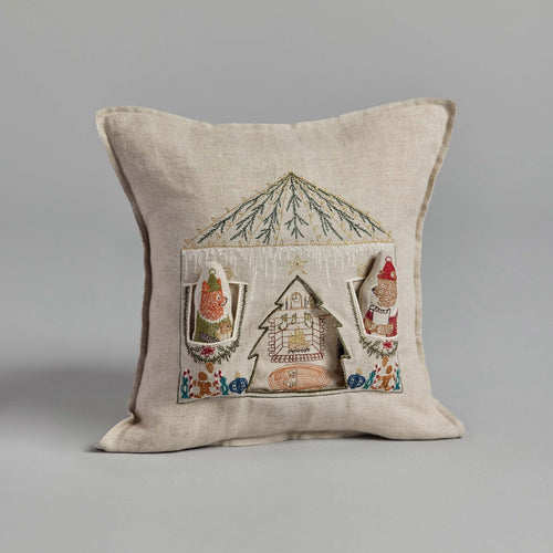 Santa's House Pocket Pillow