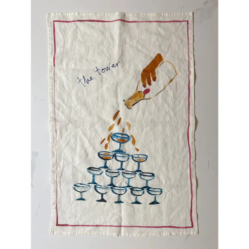 The Tower Linen Tea Towel